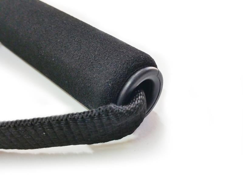 Pilates Handles Neopren mit Metall D-Ring, Schwarz Neopren Griffe