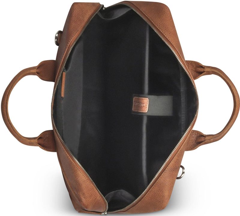 Plevier - Cumberland - Laptopbag - Cognac - Leer - 15.6 Inch