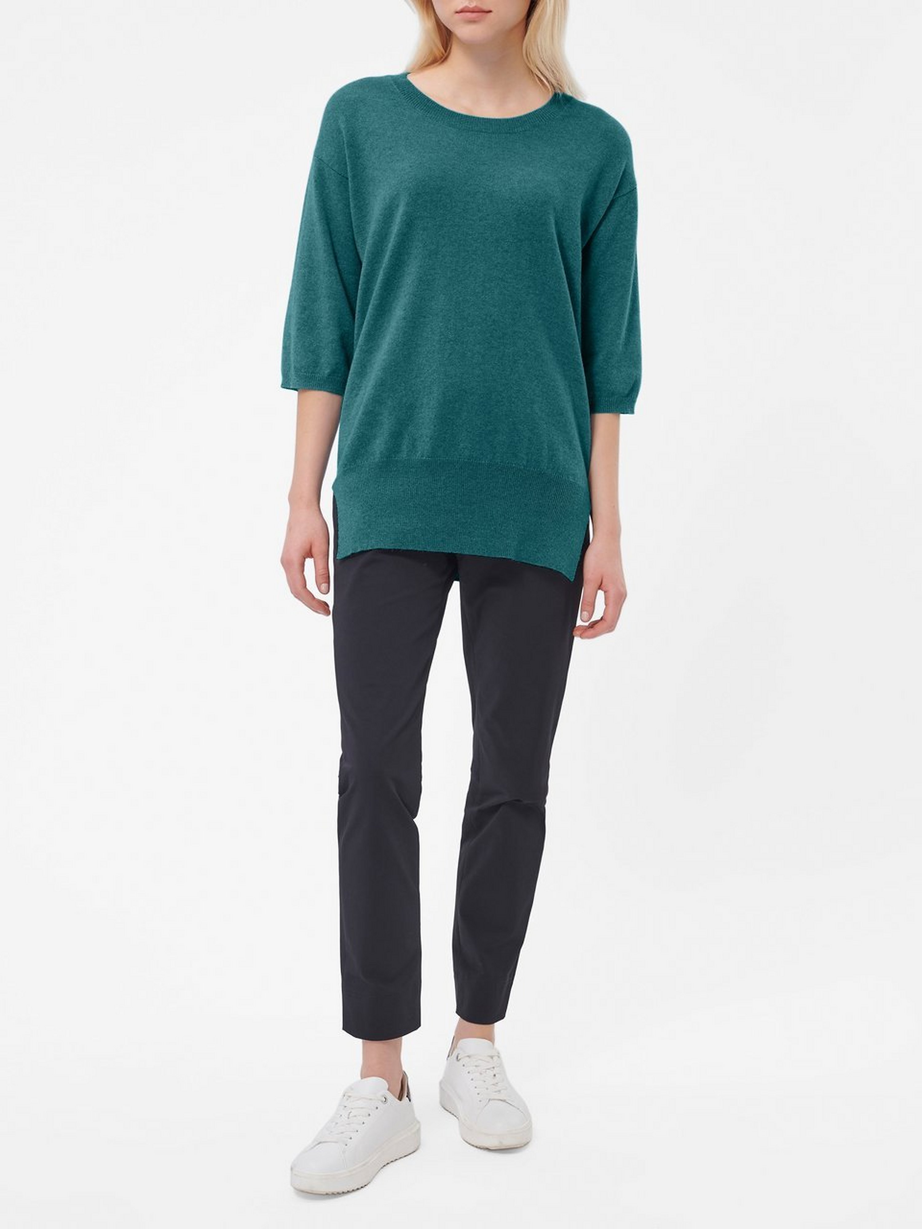 Rundhals-Pullover aus 100% Kaschmir