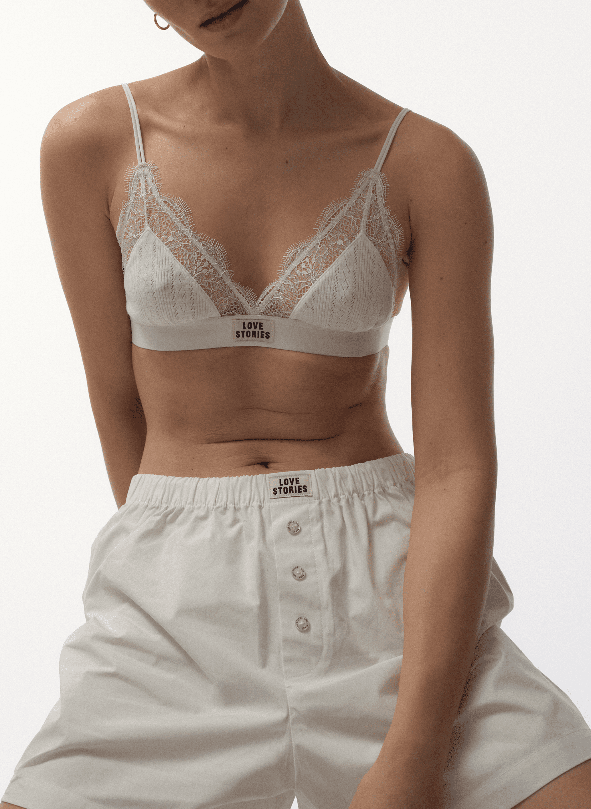 LOVE LACE - Brassière triangle | Blanc