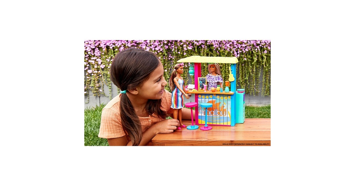 BarbieLoves the Ocean Beach Shack poppen accessoires