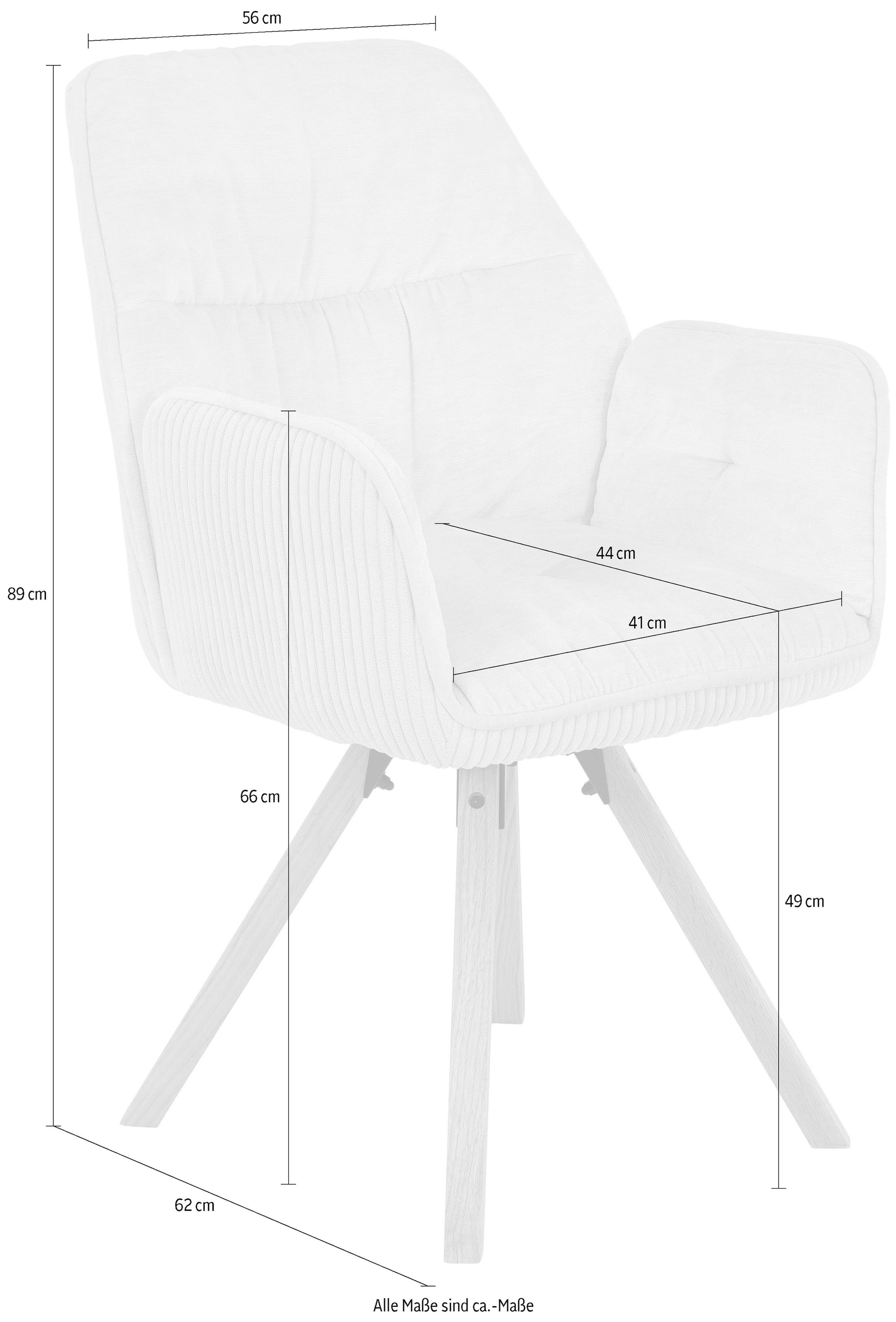 HELA Esszimmersessel »BEATRIX« Set, 1 Stk. tlg. Auto-Return 270°
