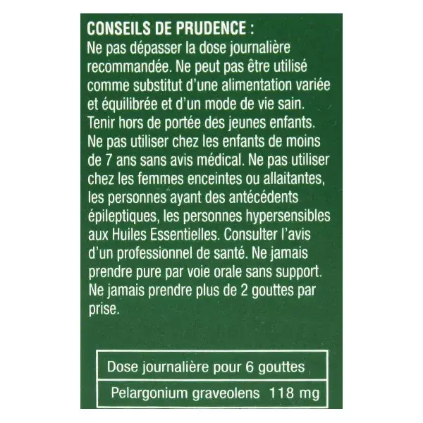 NatureSun Aroms Huile Essentielle Bio Géranium 10ml