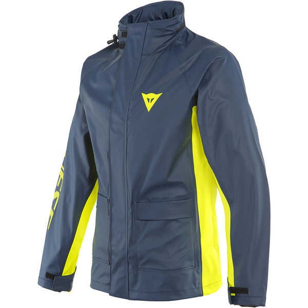 Dainese - Veste de pluie Storm 2 Unisex Bleu / Jaune fluo