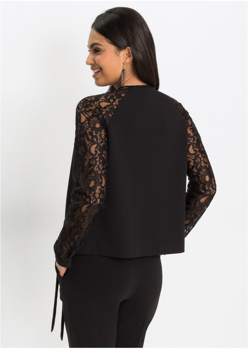 Blazer avec manches en dentelle