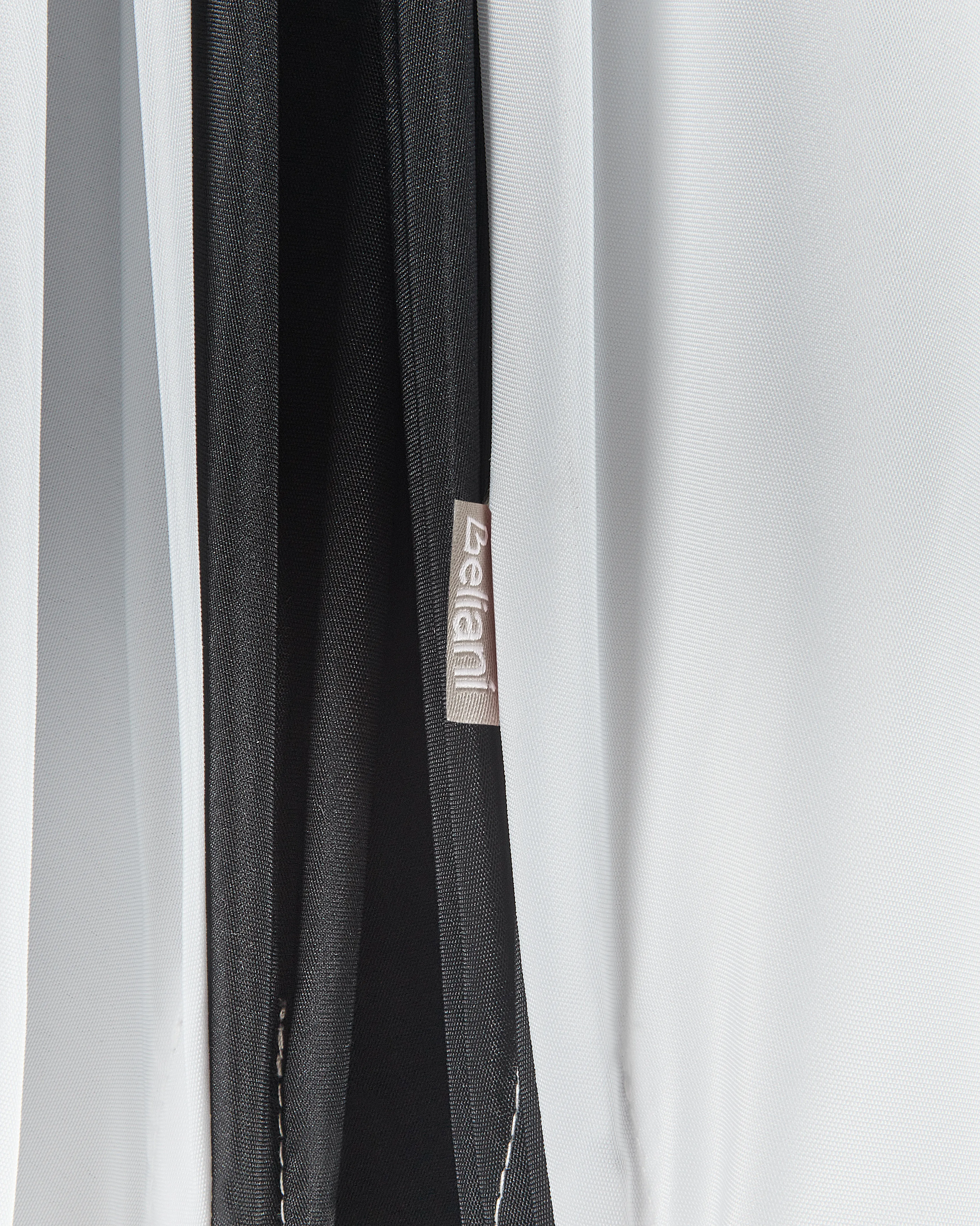 Parasol 245 cm MINOA Zwart/wit