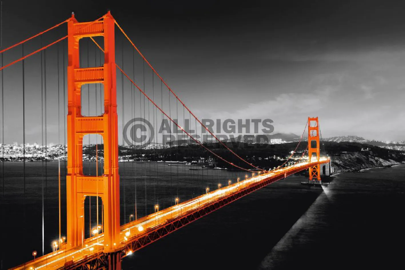 Poster Golden Gate Bridge, 61 x 91 cm