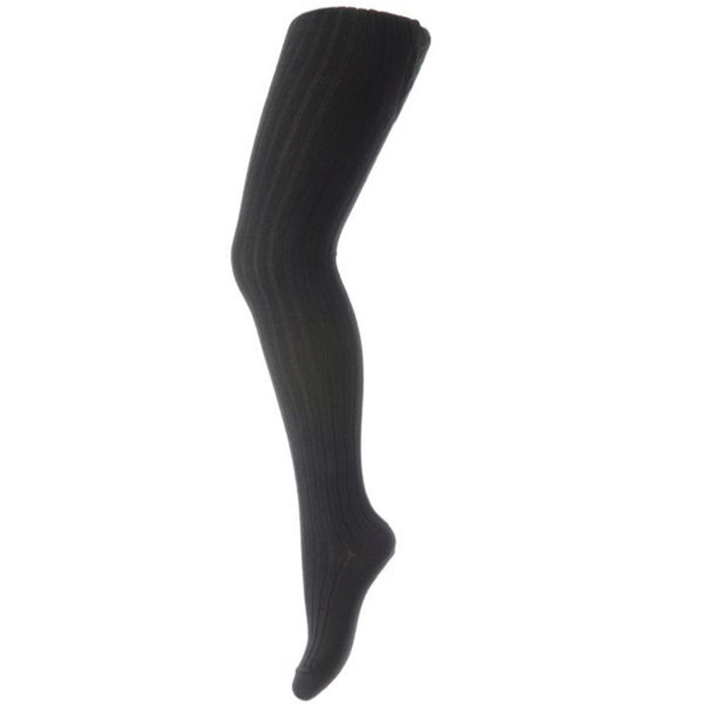 MP 130 Cotton Rib Tights 08 Black - Mp Danmark → Luksusbaby.dk