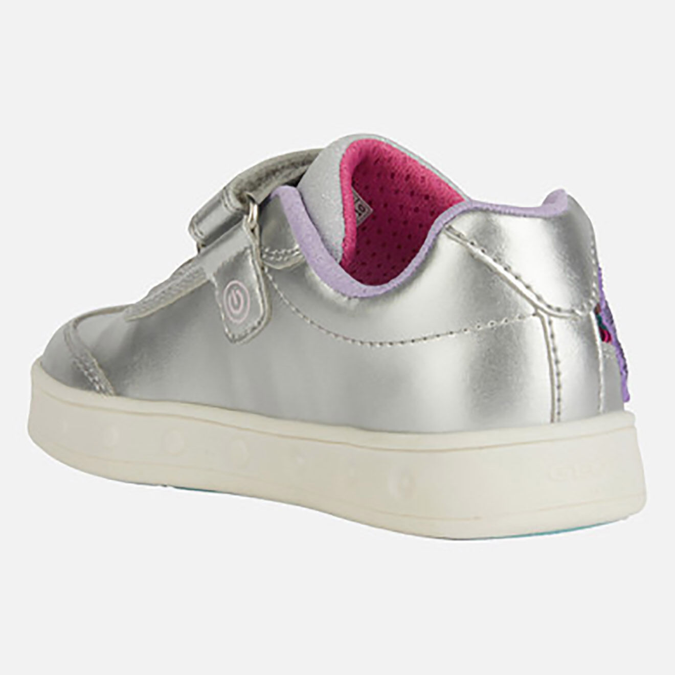Geox Baskets Skylin argenté/multicolore