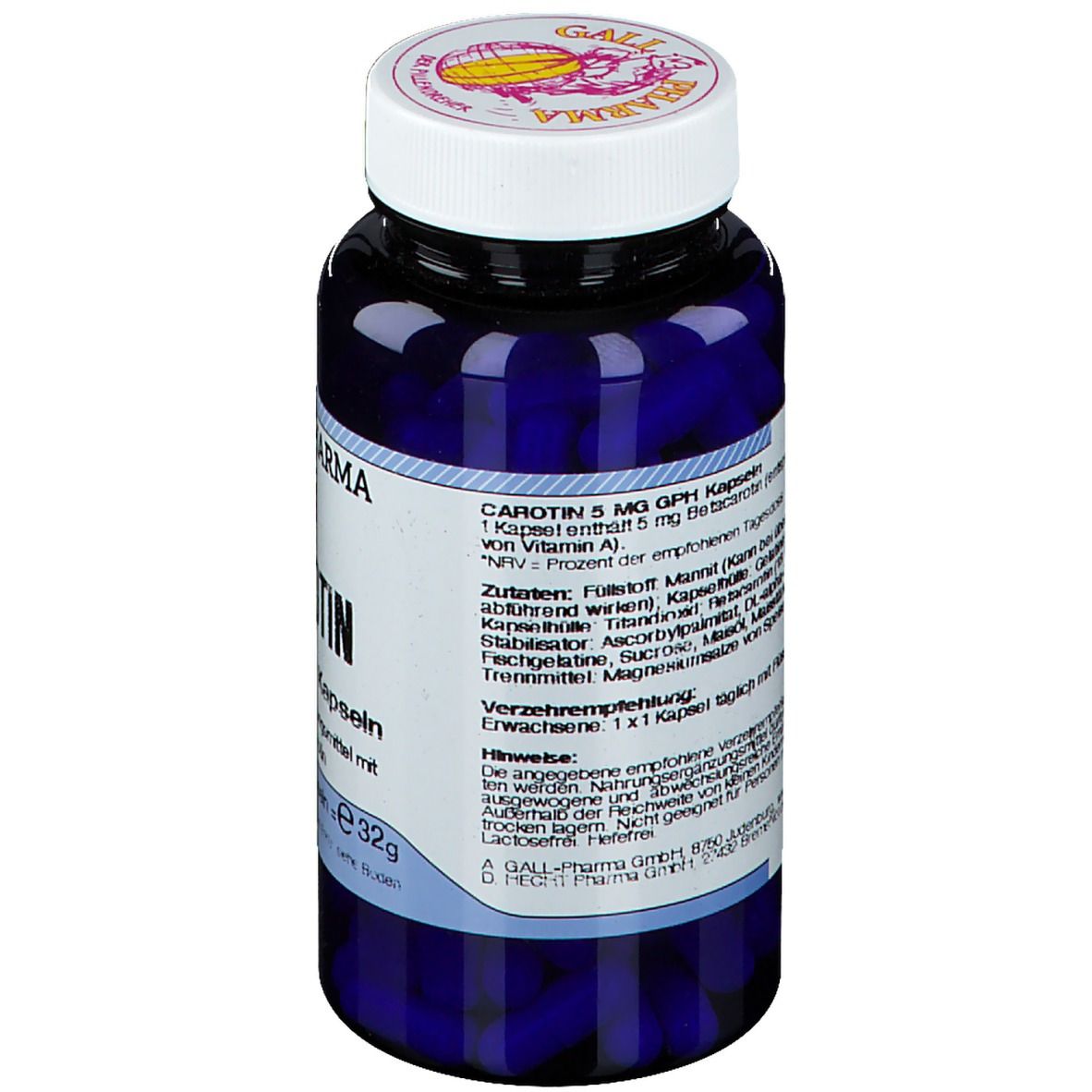 GALL PHARMA Carotin 5mg GPH Kapseln
