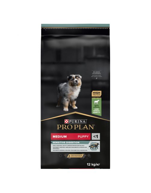 Pro Plan Dog Puppy Medium Breed Sensitive Digestion Lam - Hondenvoer