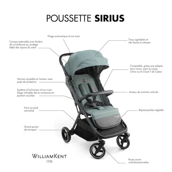 Poussette Sirius   Green        de               William Kent 1733