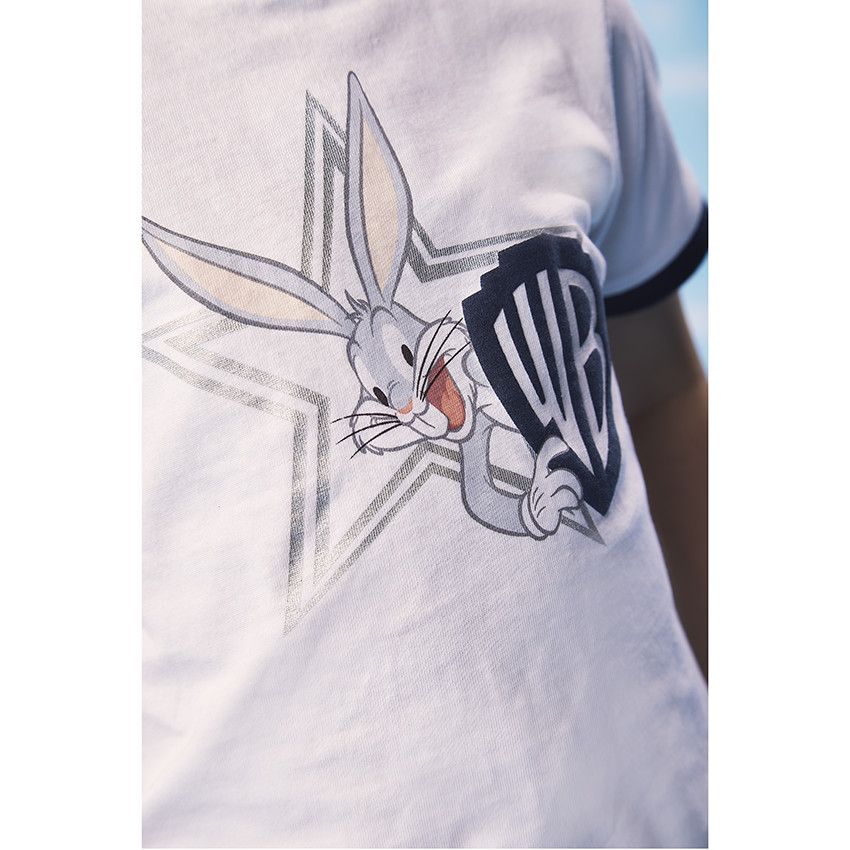 T-shirt manches courtes Bugs Bunny Warner pour bébé garçon - Blanc
