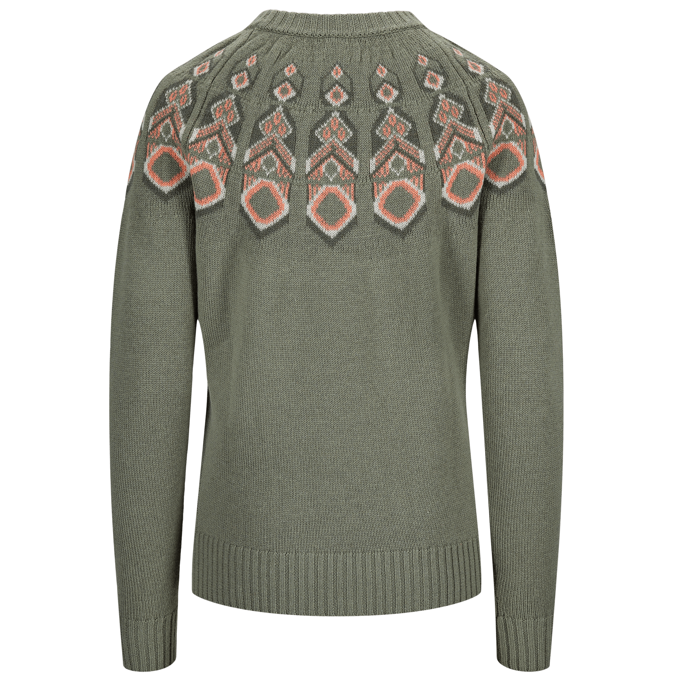 Tufte W Robin Pattern Sweater - Mellomlag