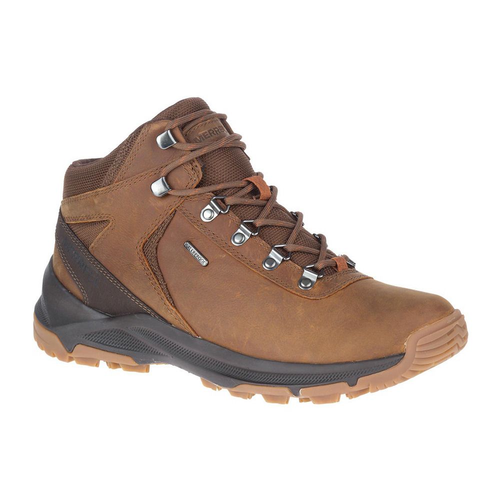 Merrell ERIE MID LTR WP - Chaussures randonné Homme toffee