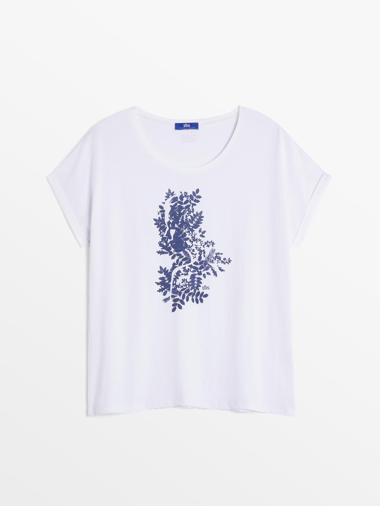 Tee Shirt Femme A Motif Blanc