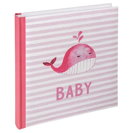 Walther Design Babyalbum Waal rosa 28 x 31 cm