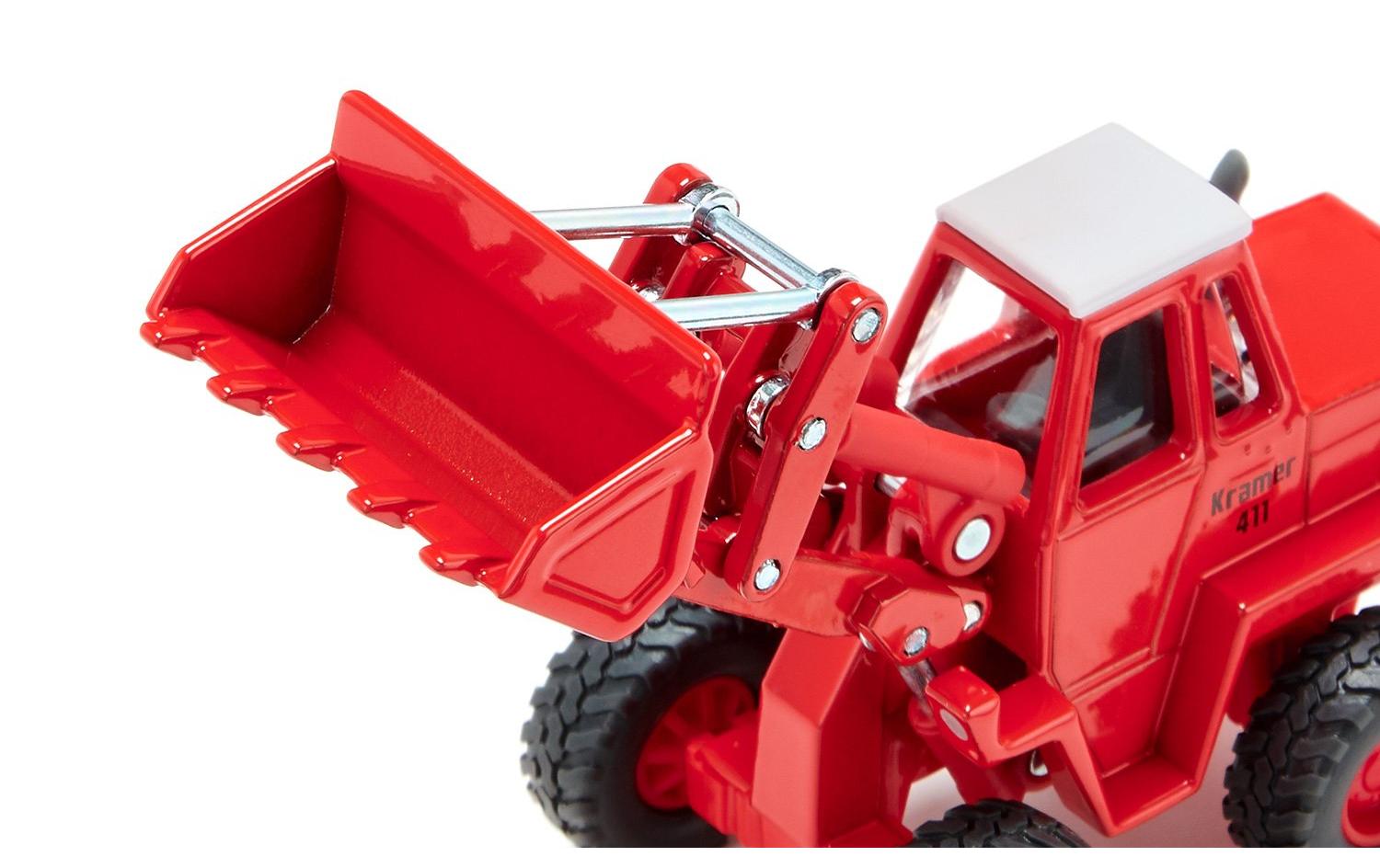 Radlader Kramer Allrad 411, Rot, 1:50Siku Super Bagger Modell