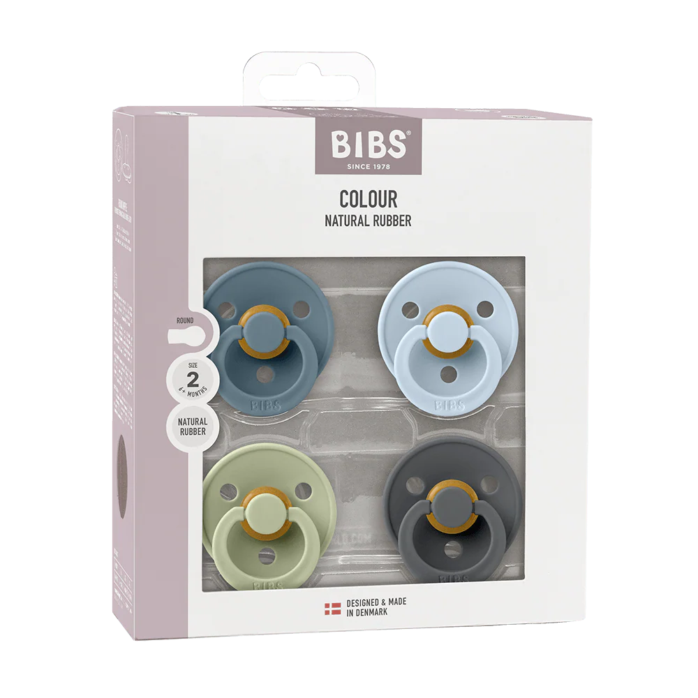 Bibs Sutter Colour Latex 4-pak Rund