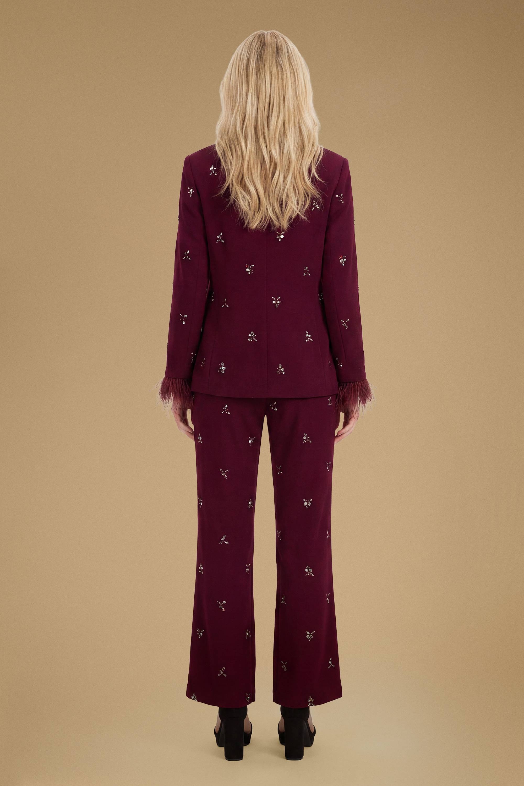Oasis Blazer Petite Orné De Bijoux Avec Manchettes À Plumes