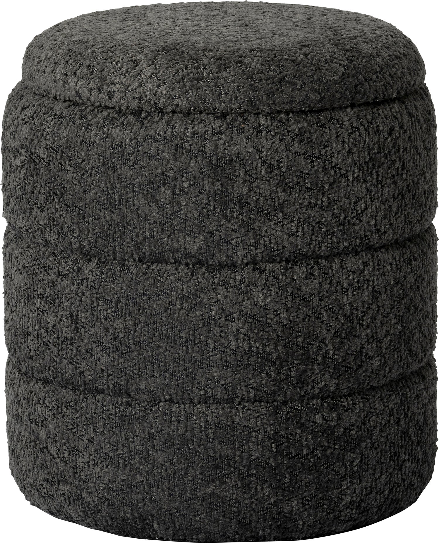 Intratuin poef met opbergruimte Bear grijs D 32 H 35 cm