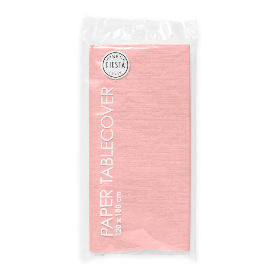 Roze Tafelkleed Papier 1,8m