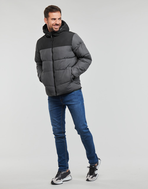 Jack & Jones - JJCHILI PUFFER HOOD - Gris