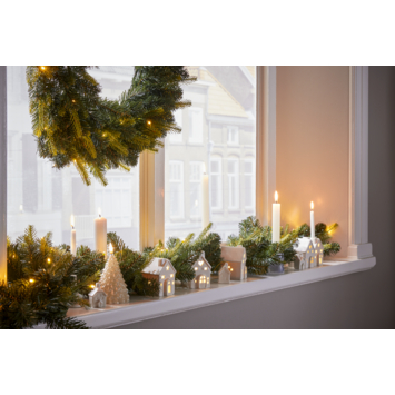 Black Box Trees kunstkerstkrans Grimshaw warm wit LED verlichting Ø 60 cm