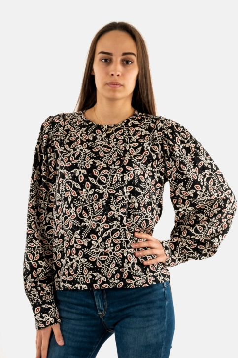 Tee shirt manches longues grace & mila nimes_22648 noir