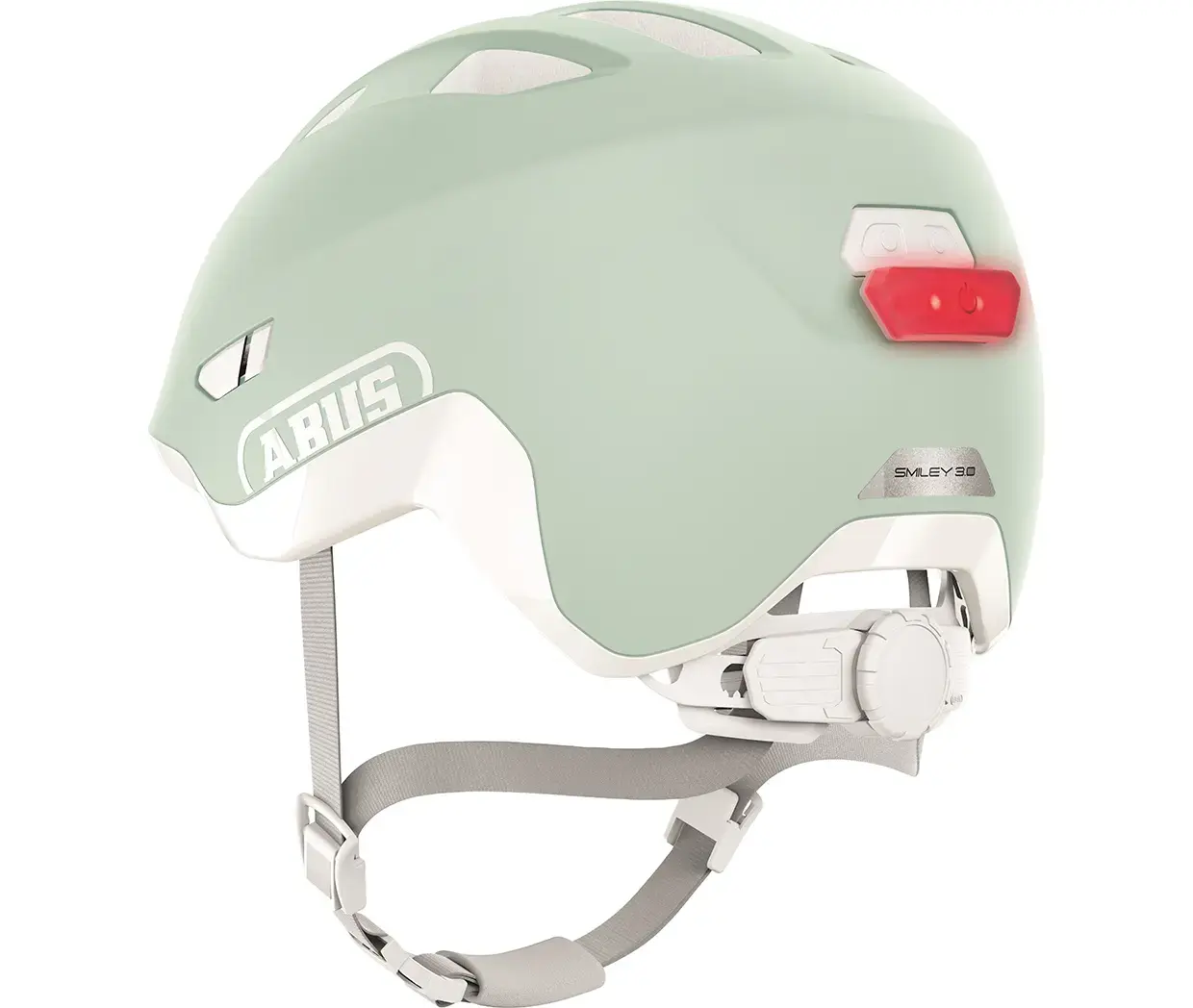 Abus Smiley 3.0 ACE LED Kinder Fietshelm Mintgroen