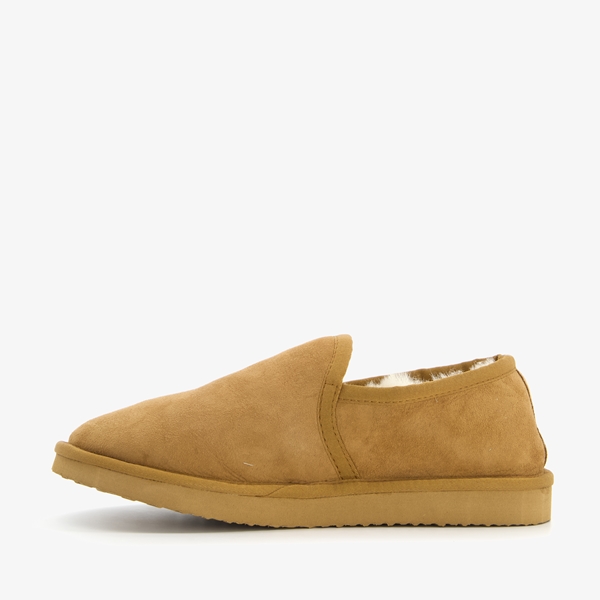 Hush Puppies gevoerde heren pantoffels cognac