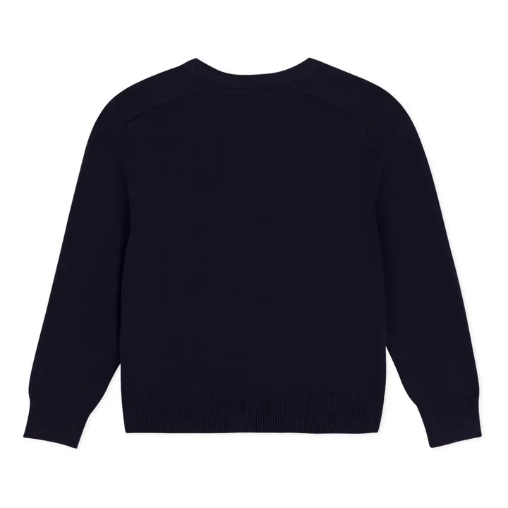 Petit Bateau Gilet Mylo Point Jersey | Bleu marine