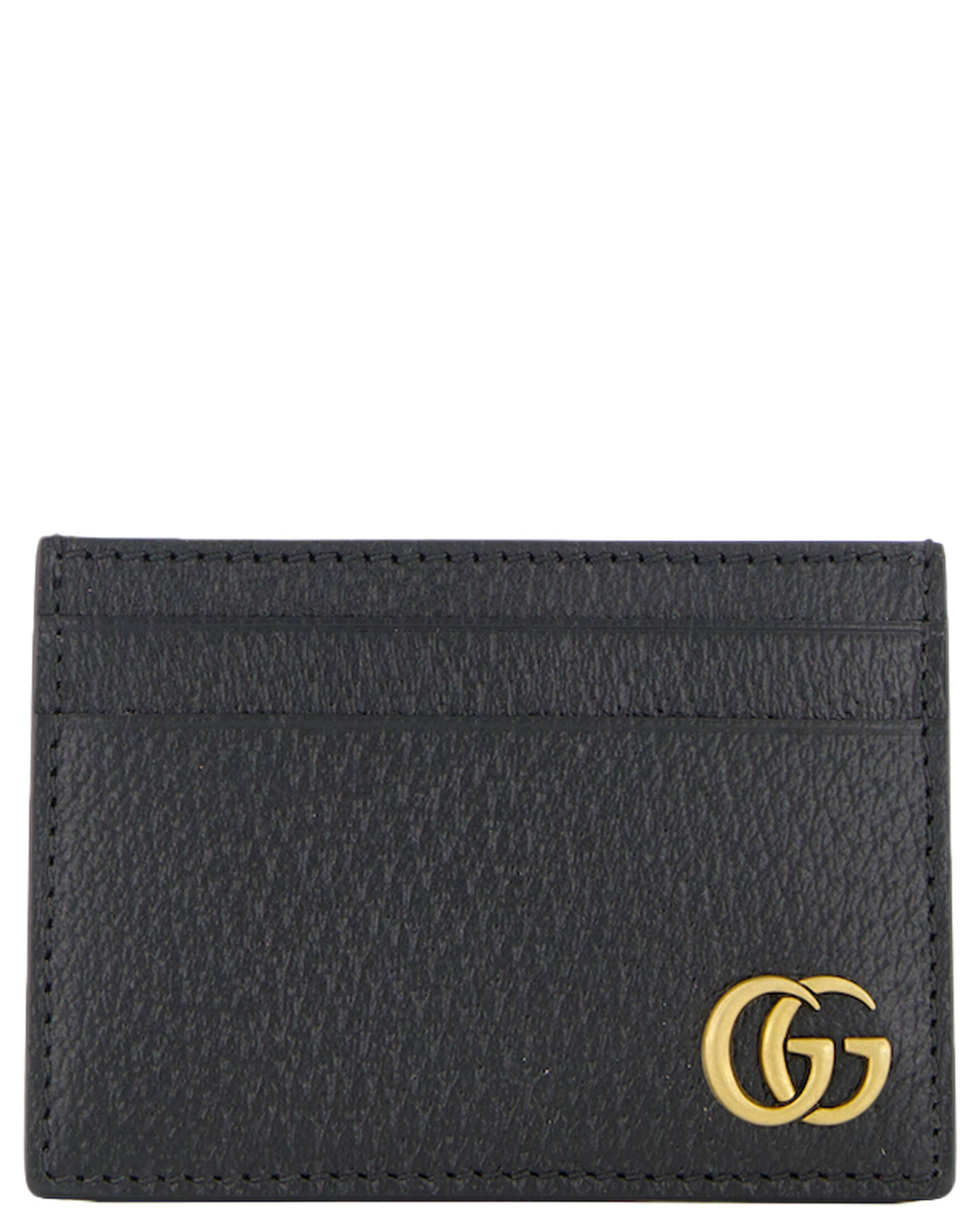 Gucci| Herren Kartenetui GG MARMONT aus Kalbsleder mit Geldscheinklammer