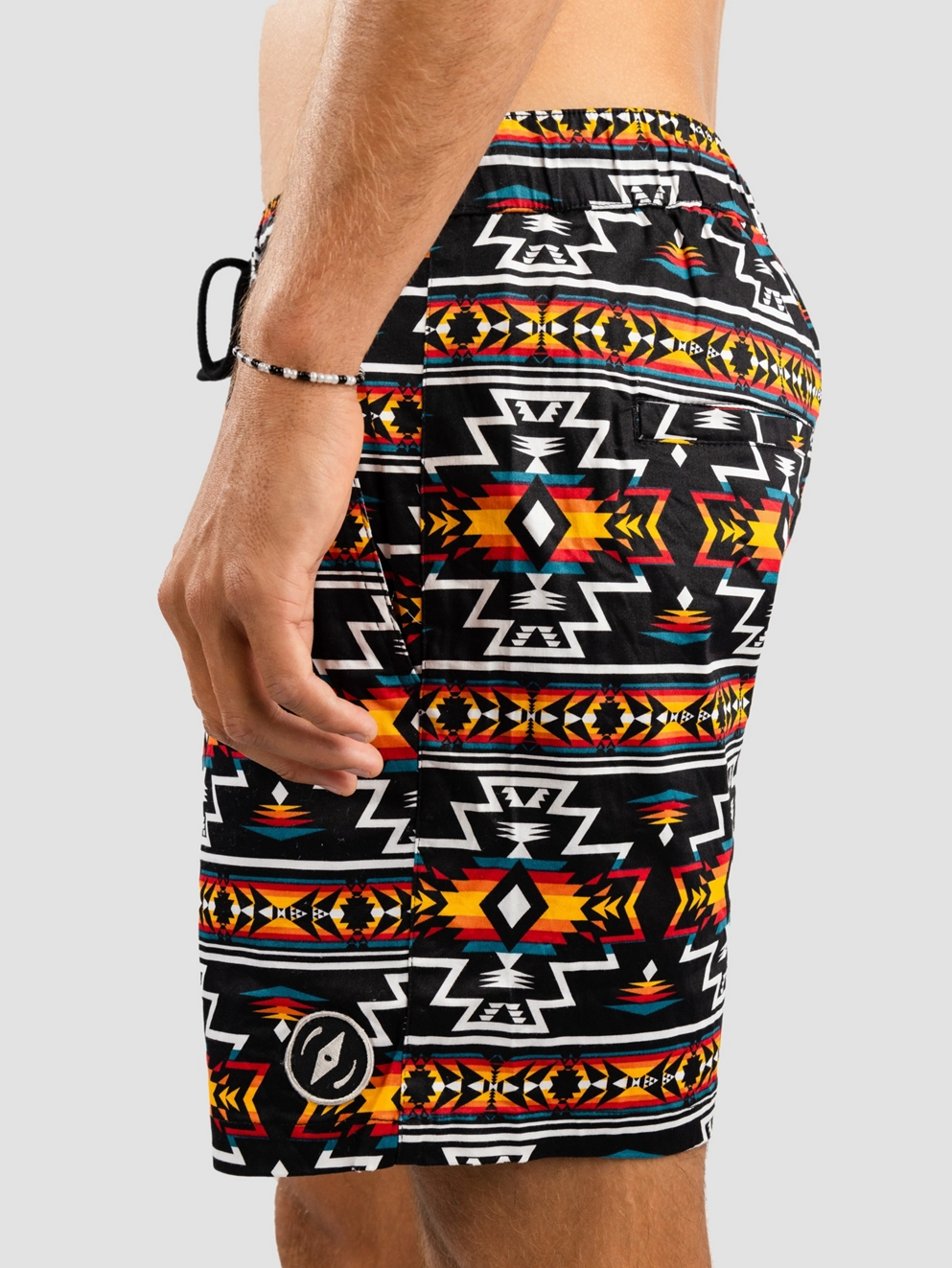 Dravus Venue Shorts geo pattern black