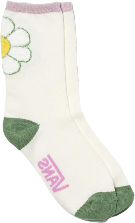 Vans OVERSIZED FLORAL SOCK Marshmallow