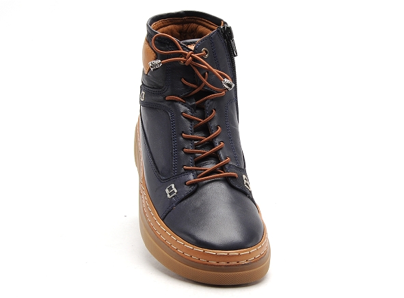 Coco abricot boots bottine plates femme mege bleu