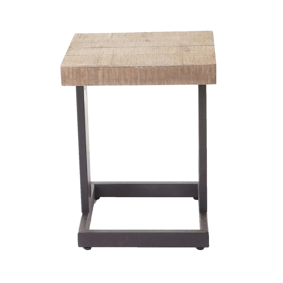 Sitzhocker MCW-A15, Hocker Fußhocker Holzhocker, Tanne Holz rustikal massiv MVG-zertifiziert 48x36x32cm