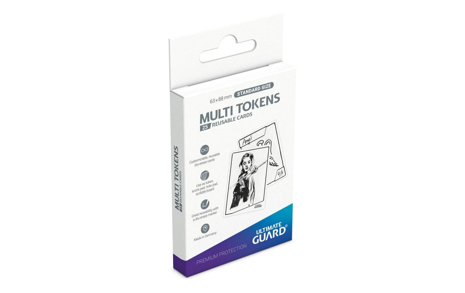 Kartenzubehör Multi Tokens 25 Stk.Individuell gestaltbare und abwischbare Karten