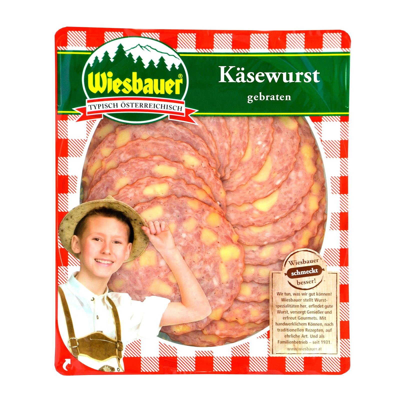 Wiesbauer Gebratene Käsewurst Geschnitten