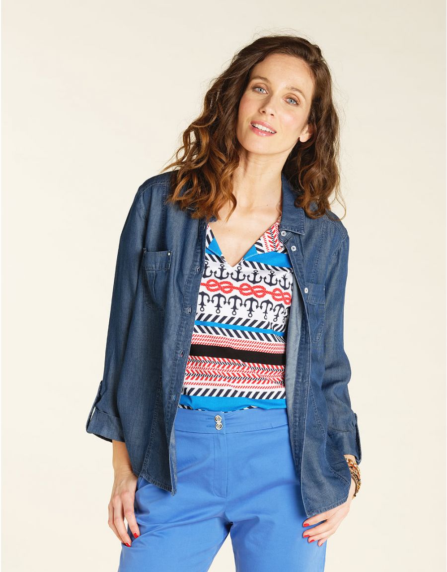 Chemise Lyocell foncé