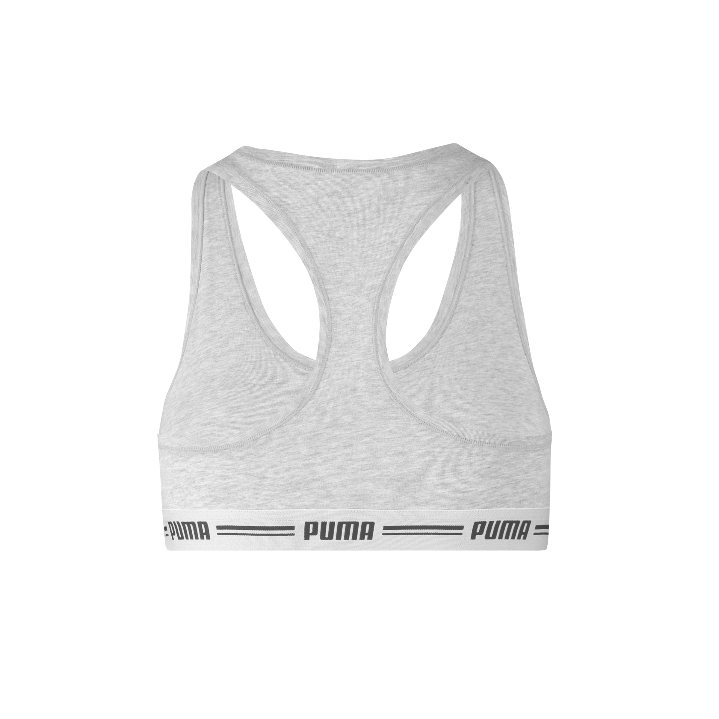 PUMA Sport-Bustier »PUMA WOMEN RACER BACK TOP 1P HANG«, Racerback-Rücken, Logo-Unterbrustband, ohne Bügel, elastisch
