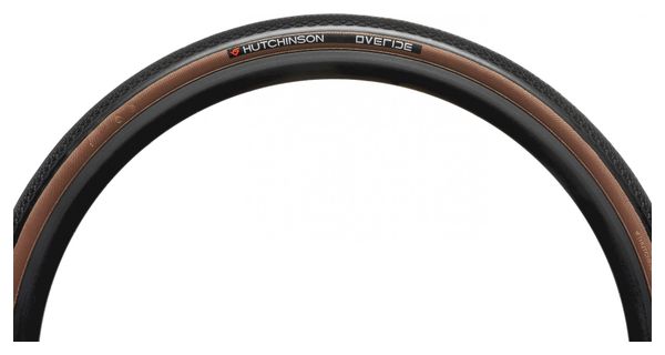 Pneu Gravel Hutchinson Overide 700 mm Tubetype Rigide Flancs Beiges Tan