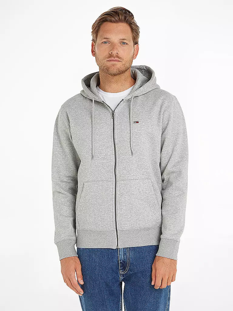 TOMMY JEANS Sweatjacke grau