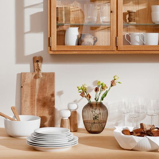 Kähler Hammershøi Frokosttallerken, Hvid, Ø22 cm