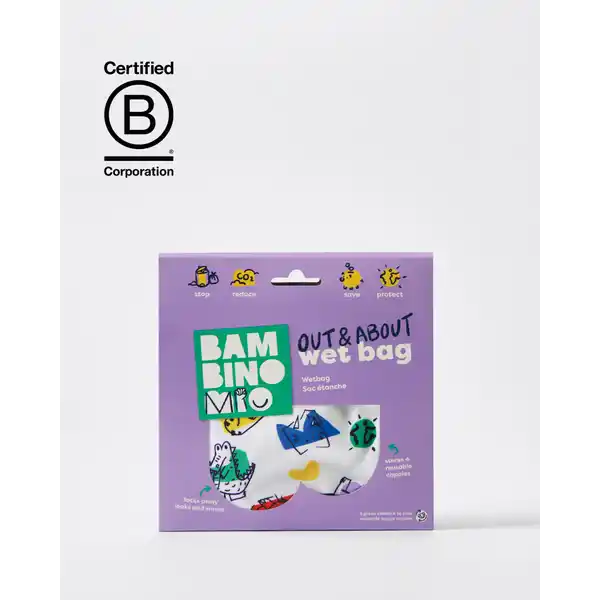 Bambino Mio Wetbag für unterwegs lila