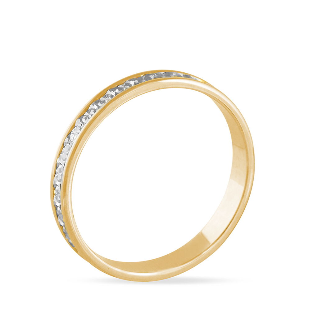 Alliance Laura Ruban Plat Or Bicolore