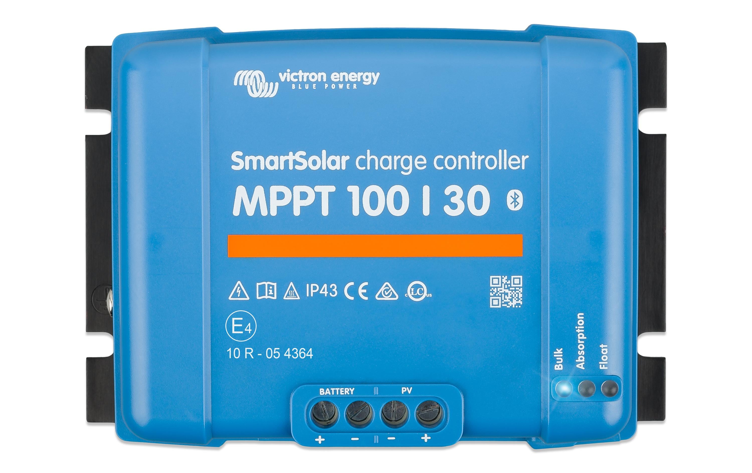 Laderegler SmartSolar MPPT 100/30<br>Solar-Laderegler mit Bluetooth-Konnektivität ohne Lastabschaltung, SCC110030210