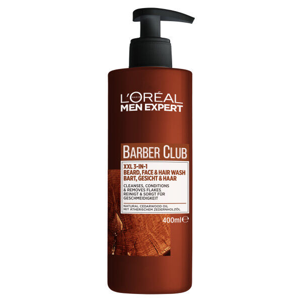 BarberClub Nettoyant 3 En 1, Barbe, Visage Et Cheveux Homme XXL