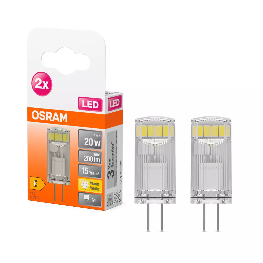 LED-Stiftsockellampe G4/1,8 Watt/Energie F