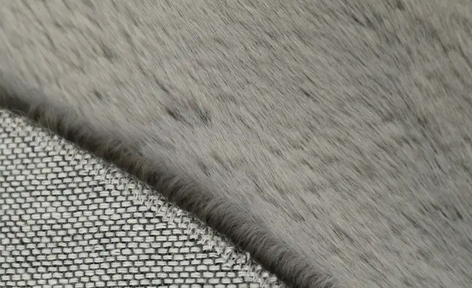 como Hochflorteppich Ø 120 cm Grau